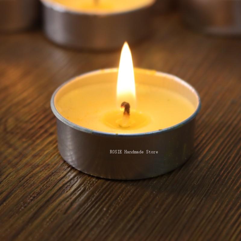 Candle Making Tips - 空のティーワックス丸型アルミボックス100ウィックステッカーキャンドル100コンテナー大豆ワックス型DIYキャンドルツール