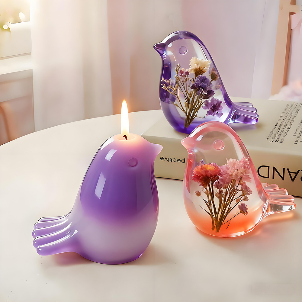 Candle Making Fat - 小さな太った鳥のキャンドルシリコンモールドシンプルなスタイルの鳥のキャンドルモールド DIY 手作りアロマセラピー石膏エポキシ樹脂モールド