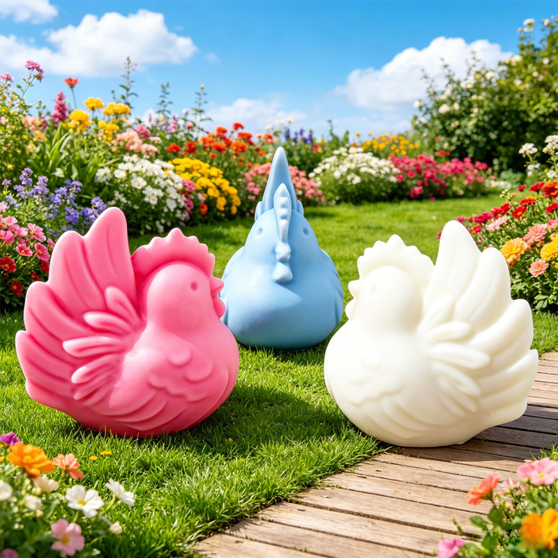 Candle Making Tips - 漫画の鶏シリコンキャンドル型、3D鶏型ソイワックスキャンドル作成型、DIY手作り石膏ディフューザーストーン樹脂