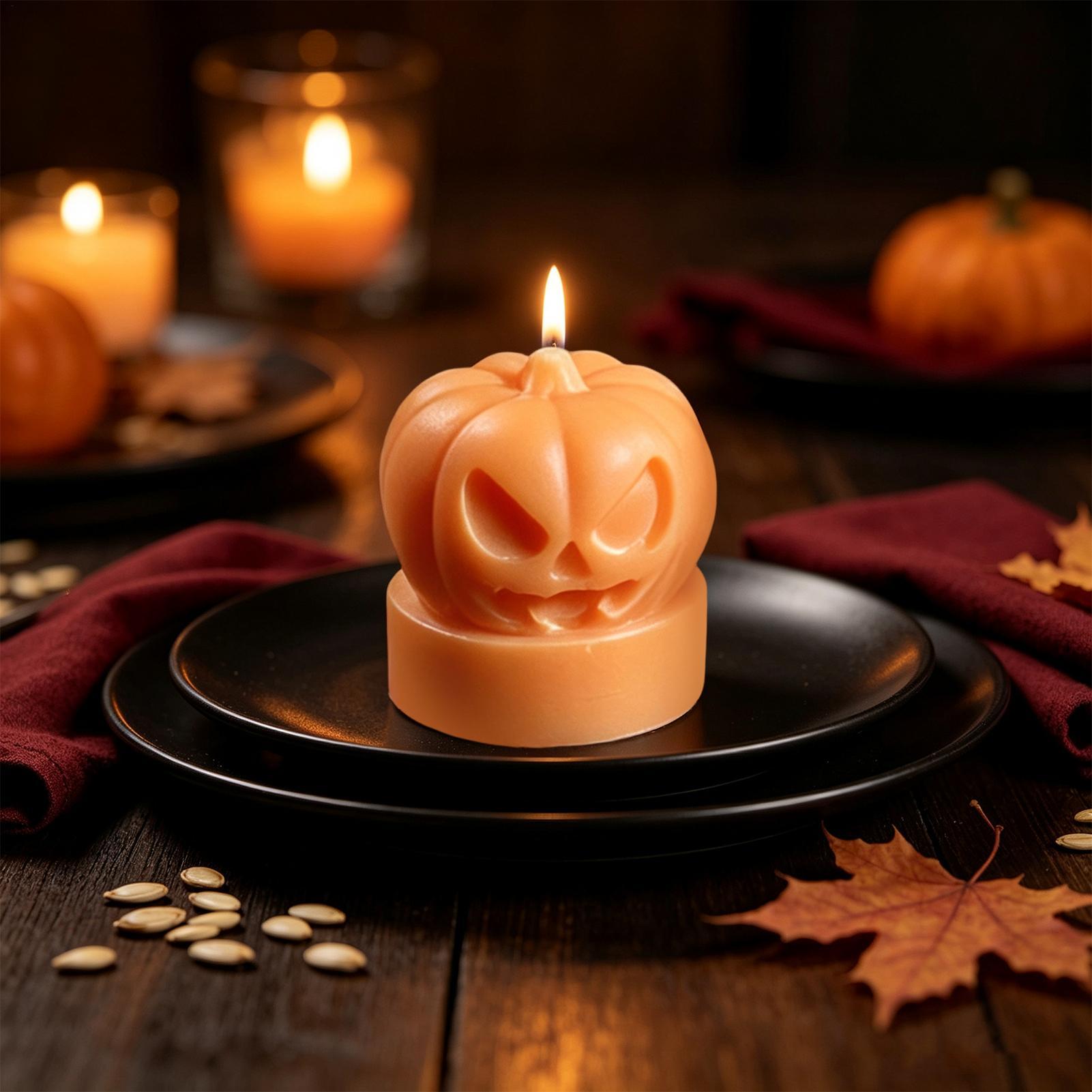 ハロウィン パンプキンキャンドルモールド 3D パンプキン型 - Candle Making Workshops のレビューと価格