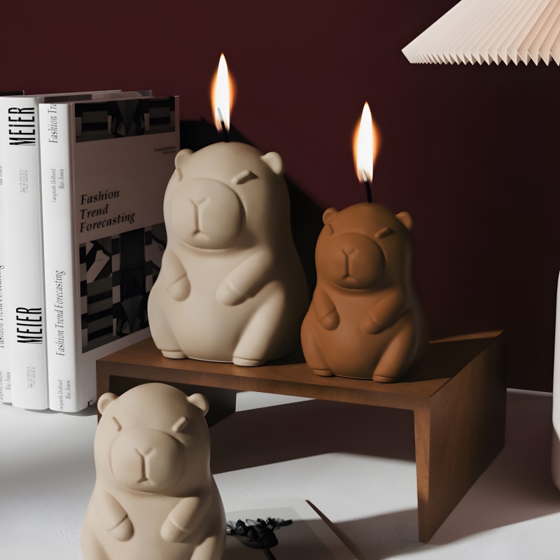 カピバラプディングベーキングシリコーン型 DIY 動物の形の - Candle Making Equipment のレビューと価格