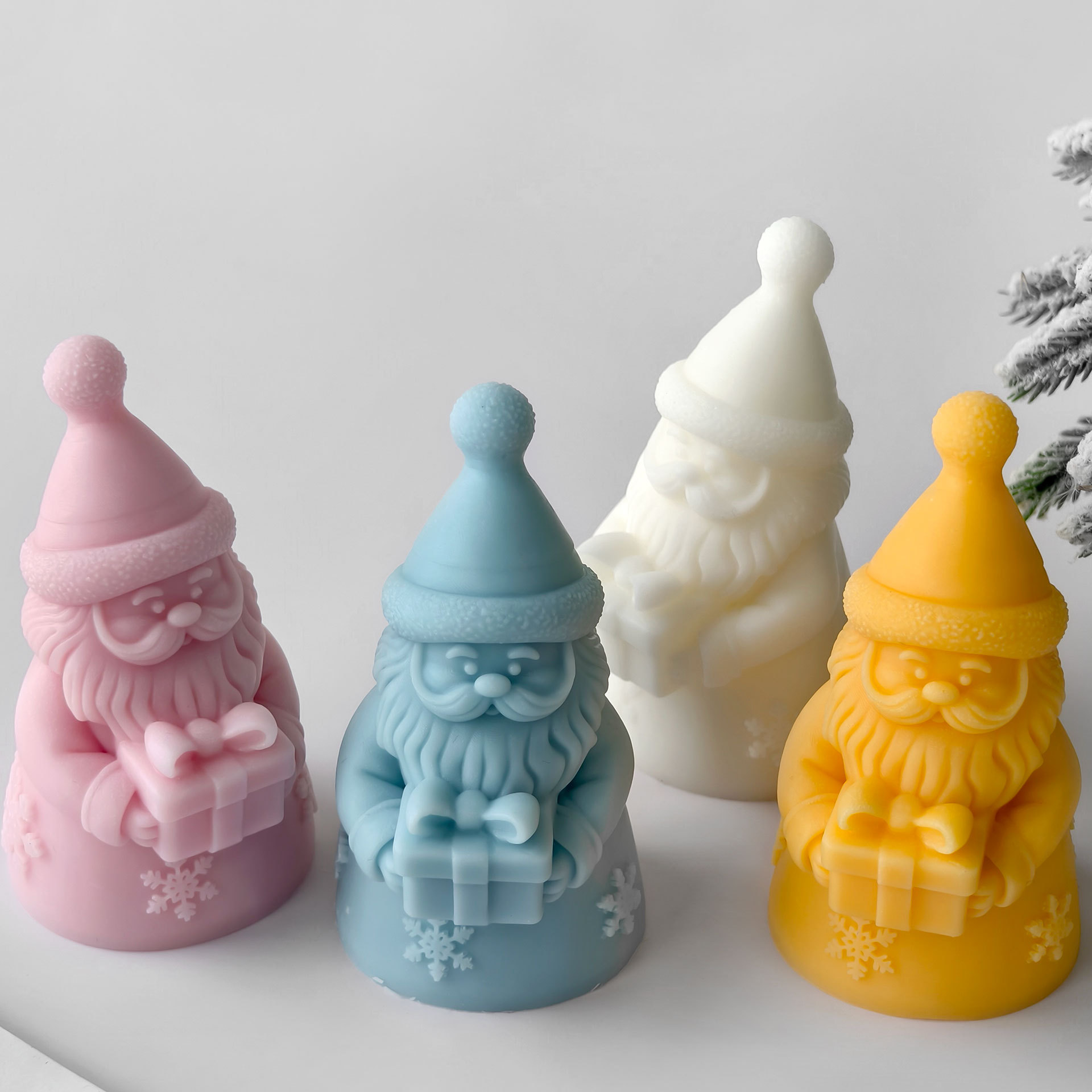 サンタクロースギフトボックスシリコーン型手作りアロマキャンド - Candle Making Tips のレビューと価格