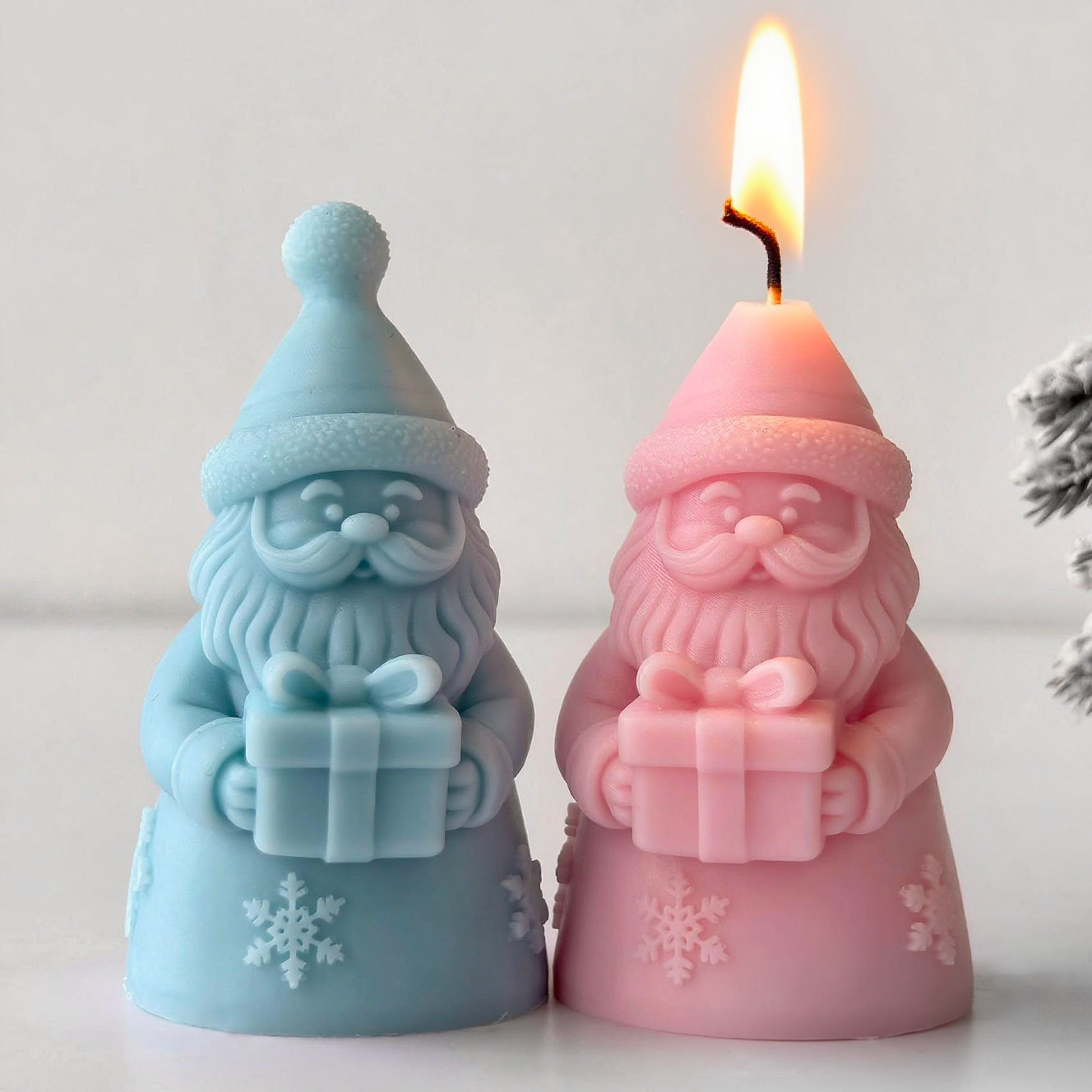 サンタクロースギフトボックスシリコーン型手作りアロマキャンド - Candle Making Tips のレビューと価格