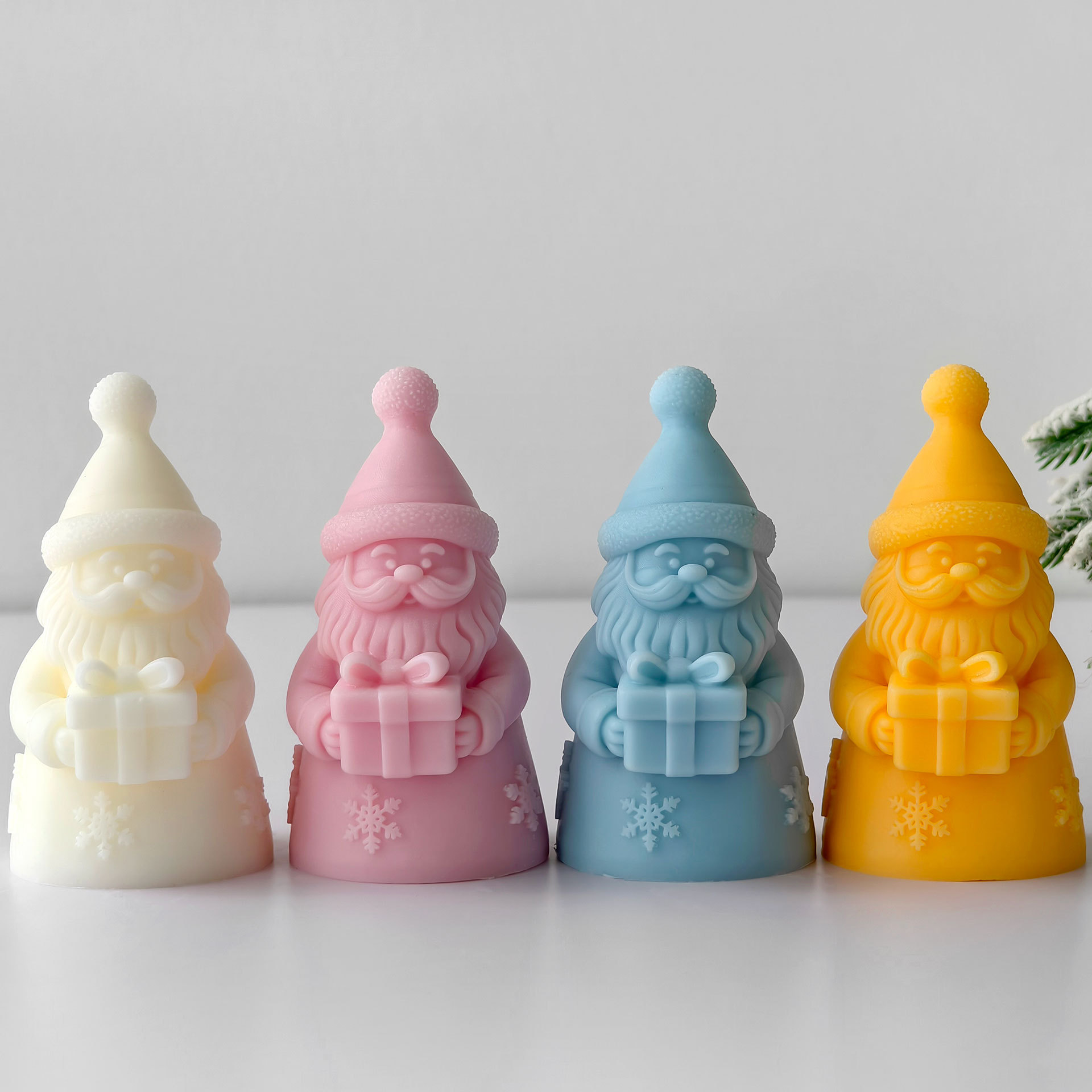 サンタクロースギフトボックスシリコーン型手作りアロマキャンド - Candle Making Tips のレビューと価格