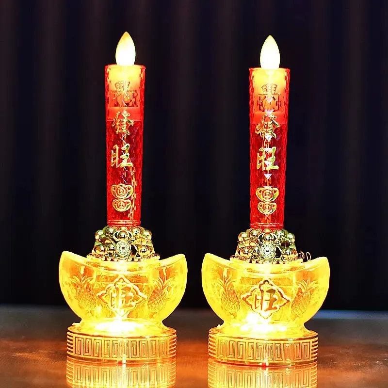 2 個 LED シミュレーション炎キャンドルランプ仏教電灯観 - Candle Making Uk のレビューと価格