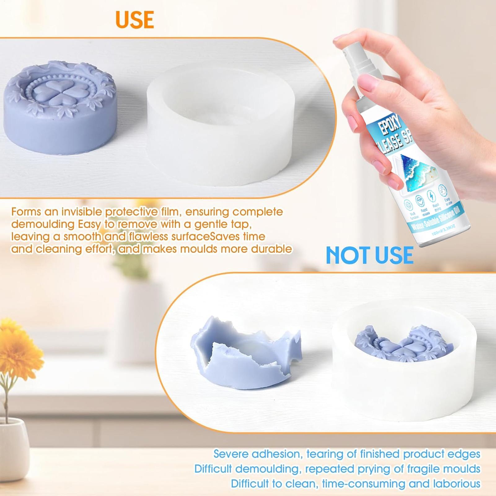 シリコン型離型スプレー 100ml。型から物を取り出すための - Candle Making Workshops のレビューと価格
