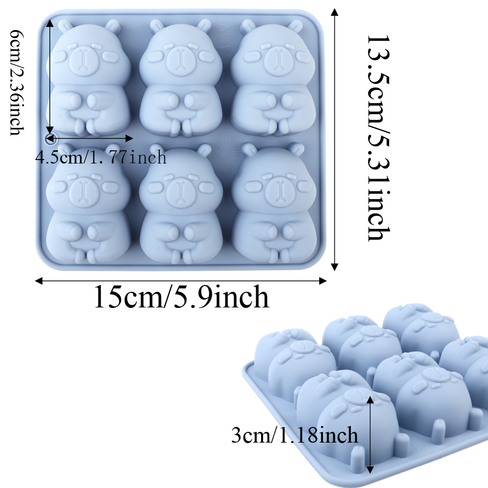 1. 可愛らしいカピバラの形をしたシリコン製ケーキ型。チョコ - Candle Making Equipment のレビューと価格