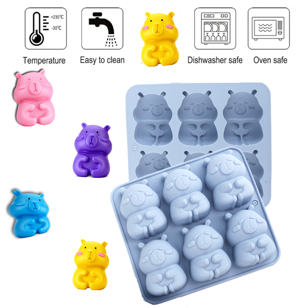 1. 可愛らしいカピバラの形をしたシリコン製ケーキ型。チョコ - Candle Making Equipment のレビューと価格