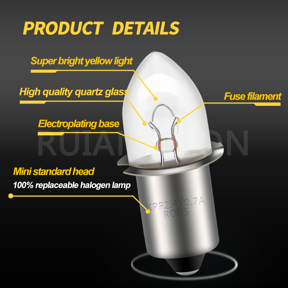 RUIANDSION P13.5Sハロゲン電球（2.4V、3 - Candle X のレビューと価格