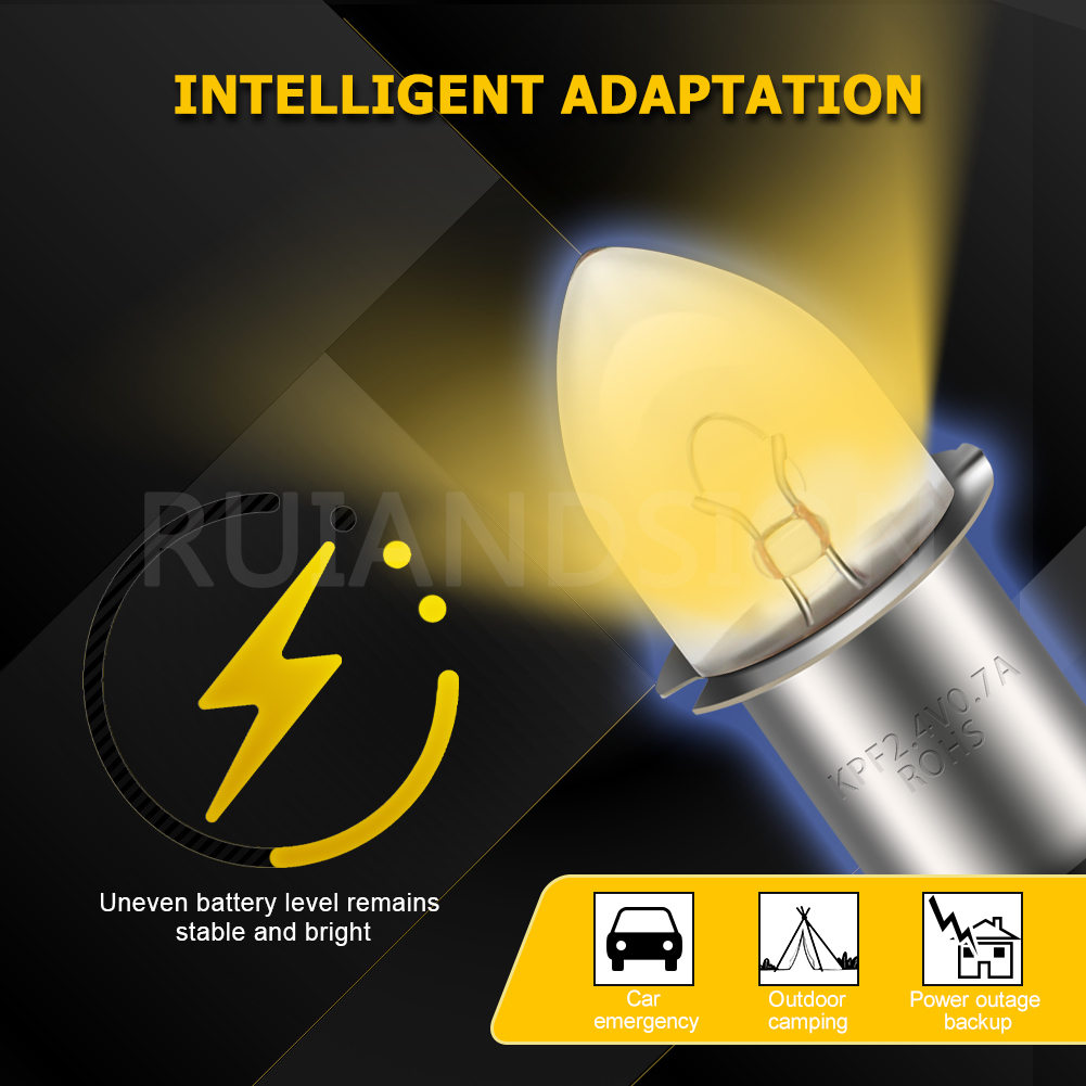 RUIANDSION P13.5Sハロゲン電球（2.4V、3 - Candle X のレビューと価格