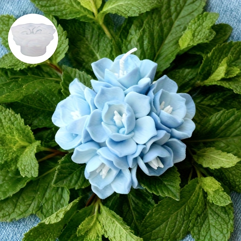 1つのアジサイの花型シリコンモールド、キャンドル、石鹸、樹脂 - Candle Making Equipment のレビューと価格