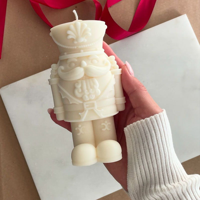 くるみ割り人形兵士キャンドル型 DIY クルミ兵士シリコン型 - Candle Making Fat のレビューと価格