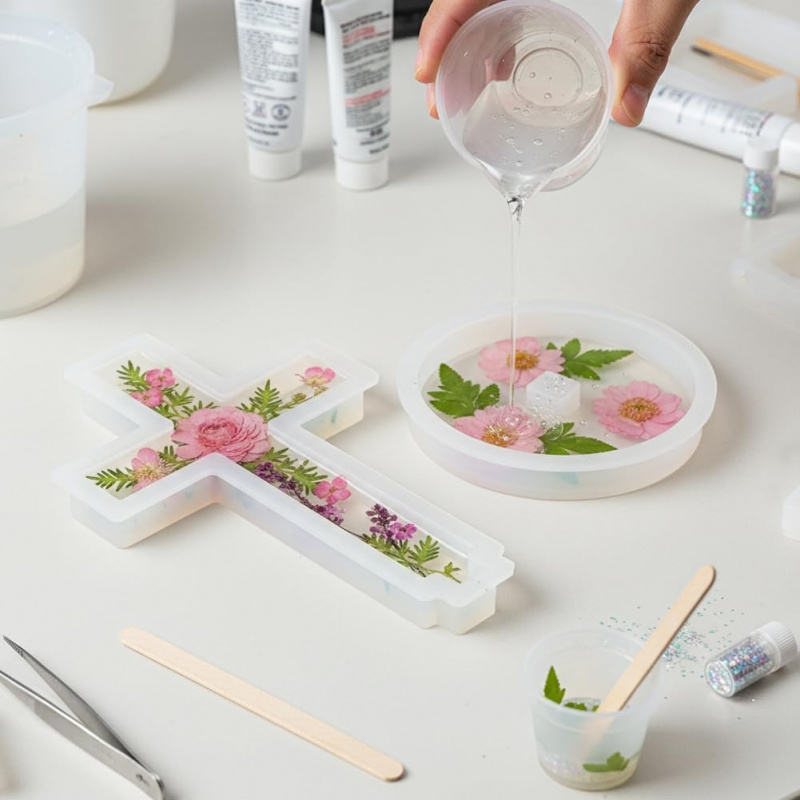 垂直に十字型のベースが付いた2つのシリコン型、DIYの吊り下 - Candle Making Equipment のレビューと価格