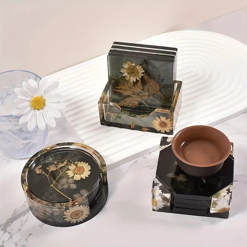 コースター樹脂モールドセットには、コースター収納ボックスモー - Candle Making Equipment のレビューと価格