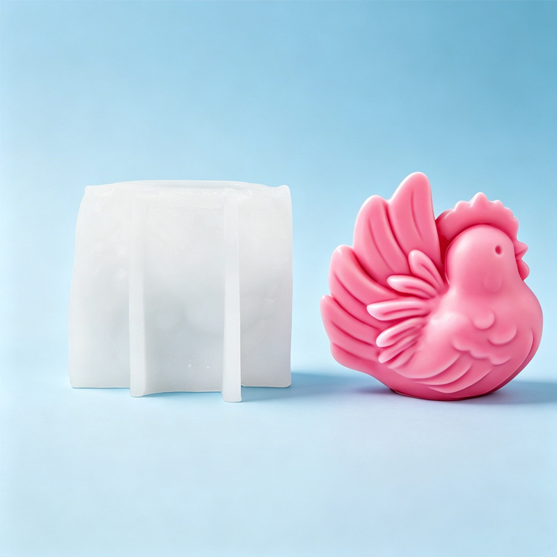 漫画の鶏シリコンキャンドル型、3D鶏型ソイワックスキャンドル - Candle Making Tips のレビューと価格