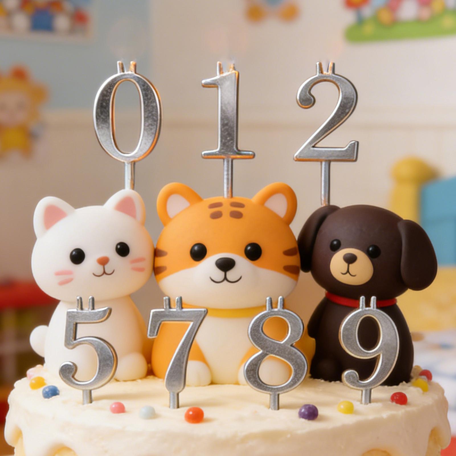 10個入り 0-9 数字ケーキトッパー メタルナンバーキャン - Candle Making Process のレビューと価格
